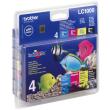 gnisio brother value pack bk c m y gia dcp 130c 330c 5860cn fax 1355 oem lc1000valbpdr photo