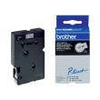 gnisio brother ptouch black clear 12 mm oem tc 101 photo