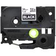 brother 36mm white on black tape me oem tze365 photo