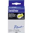 brother ptouch laminated black on yellow 77m x 12mm me oem tc601 photo