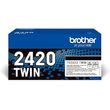 brother tn2420 toner twin pack black me oem tn2420twin photo