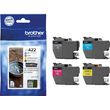 brother melani inkjet lc black cyan magenta yellow cartridge me oem lc422val photo