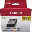 canon melani inkjet pgi 580bk cli581 5 colours me oem 2078c007 photo