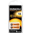 duracell zinc battery za13 6 button cell for hearing aid 6pcs photo