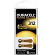 duracell zinc battery za312 6pcs photo