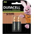 duracell rechargeable battery r6 aa 2500mah nimh 2 pcs photo