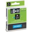 dymo etiketes d1 12mm white black 45021 s0720610 photo