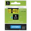dymo etiketes d1 6mm black yellow labels 43618 s0720790 photo