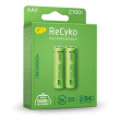 rechargeable battery gp r6 aa 2100mah recyko 210aahce eb2 nimh 2 pcs pack gp photo