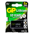 gp lithium battery crv9 9v 1 pc blister for smo photo