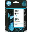 hp melani inkjet 305 2 pack black color me oem 6zd17ae photo