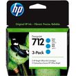 hp melani inkjet no712 cyan 3 pack me oem 3ed77a photo