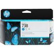 hp melani inkjet no738 130 ml cyan designjet me oem 498n5a photo