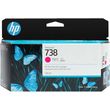 hp melani inkjet no738 130 ml magenta designjet me oem 498n6a photo