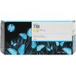 hp melani inkjet no738 300 ml yellow designjet me oem 676m8a photo