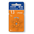 maxell zink air battery za13 6pcs button for hearing aids photo