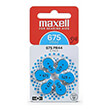 maxell zink air battery za675 6pcs button for hearing aids photo