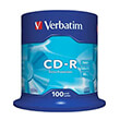 verbatim cd r 80min 700 mb extra protection 52x cakebox 100pcs photo