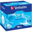 verbatim cd r 800mb 90 min 40x jewel case 10pcs photo