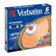 verbatim cd rw 12x color slim case 5pcs photo