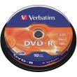 verbatim dvd r 16x 47gb matt silver cakebox 10pcs photo