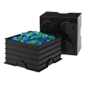 lego storage brick 4 black extra photo 1