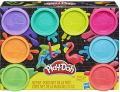 hasbroplay doh neon non toxic set of 8 colours cans e5063eu40 extra photo 1