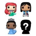 funko bitty pop 4 pack disney princesses ariel vinyl figures extra photo 1