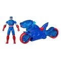 hasbro marvel avengers epic world of action captain america shield shot cycle vehicle 4 figure extra photo 1