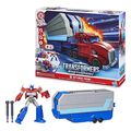 hasbro transformers truck to playset earthspark optimus prime battle trailer extra photo 1