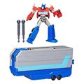 hasbro transformers truck to playset earthspark optimus prime battle trailer extra photo 3