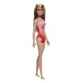 barbie beach blond hair doll wearing pink palm tree print swimsuit extra photo 1 barbie beach blond hair doll wearing pink palm tree print swimsuit extra photo 1