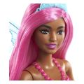 barbie fairy ballet dancer purple hair dark skin doll extra photo 3