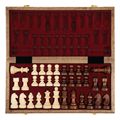 skaki magnetic walnut staunton series folding wooden chess set king 3 extra photo 1