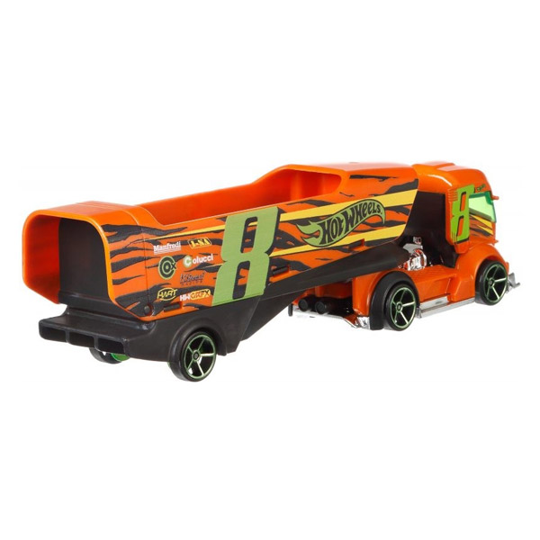 Hot Wheels Super Rigs Big Rig Heat - Camion Violet Miniature 1:64 Neuf Diecast