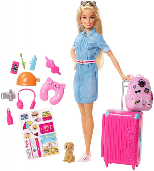 Mattel Barbie Dreamhouse Adventures - Blonde Doll With Puppy (fwv25