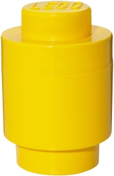 lego storage brick 1 round yellow photo