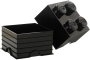 lego storage brick 4 black photo