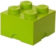 lego storage brick 4 medium lime green photo