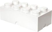 lego storage brick 8 white photo