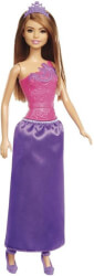 mattel barbie princess doll brown hair doll purple dress ggj95 photo