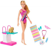 mattel barbie dreamhouse adventures swim n dive doll and accessories photo