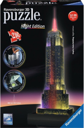ravensburger 3d empire state building with lights 216pcs 12566 photo