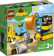 lego duplo 10931 truck tracked excavator photo