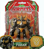 GORMITI GRM23100 Torak Figure Articulated with Token, Multicoloured, 8 cm