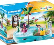 playmobil 70610 family fun small pool with water sprayer photo