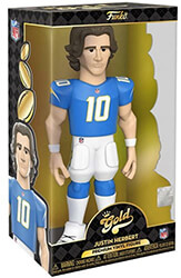 funko gold nfl chargers justin herbert premium vinyl figure 12 photo