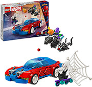 lego super heroes marvel 76279 spider man race car venom green goblin photo