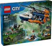 lego city 60437 jungle explorer helicopter at base camp photo
