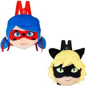 pmi miraculous plush backpacks 30cm random 2 characters lady bug black cat noar photo